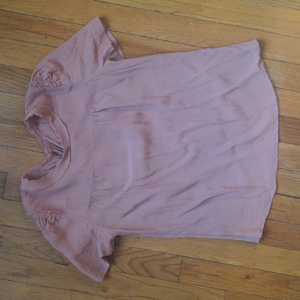 J Crew silk dusty rose blouse